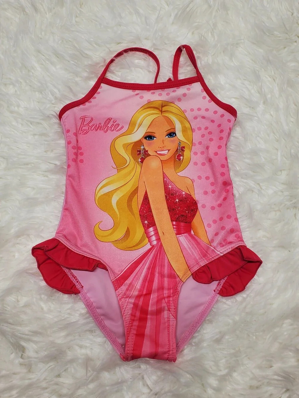 2000s y2k barbie 2011 girls bathing suit one piece vintage rare cute